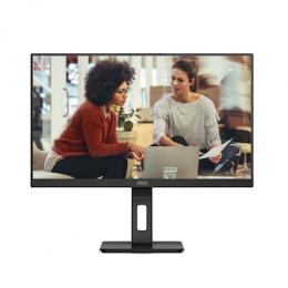 AOC U27E3UF -27 Zoll UHD Monitor, höhenverstellbar, Lautsprecher, Adaptive Sync (3840x2160,4K, 60 Hz, DisplayPort, 2x HDMI, USB-Hub) schwarz