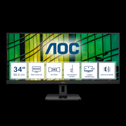 AOC U34E2M WQHD Monitor - 100 Hz, Adaptive Sync, HDMI