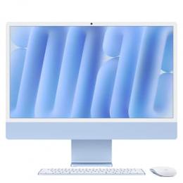 Apple iMac Blau CZ1E5-0011000 - 61cm(24‘‘) M4 8?Core CPU, 8?Core GPU, 16GB RAM, 512GB SSD, Standardglas, Magic Keyboard