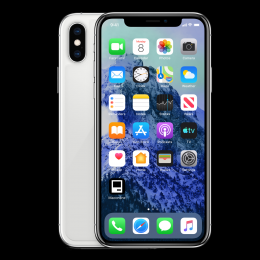 Apple iPhone X 256 GB - Silber