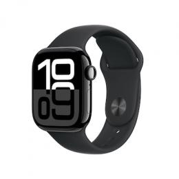 Apple Watch S10 GPS Diamantschwarz Alu Sport Band Schwar B-Ware GPS 42mm MWWF3QF/A 2024