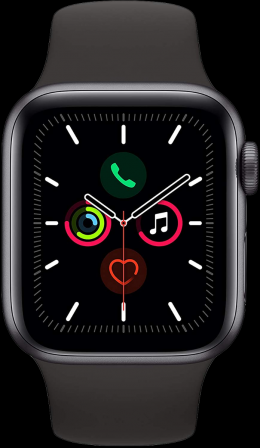 Apple Watch (Series 5) Edelstahl 40 mm GPS + Cellular - Space Schwarz