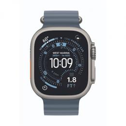 Apple Watch Ultra 3 Cellular 49mm Natur Titan Gehäuse B-Ware mit Maritimblau Ocean Band