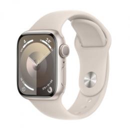 AppleWatch S9 Aluminium 41mm Polarstern MR8U3QF/A Sportarmband Polarstern M/L