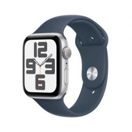 AppleWatch SE Aluminium 44mm Silber MREE3QF/A (Sportarmband sturmblau) M/L