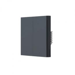 Aqara Smart Wall Switch H1(No Neutral, Double Rocker) grau - (HomeKit)