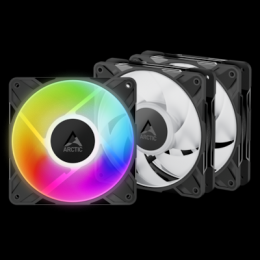 ARCTIC P12 PRO A-RGB schwarz 3er-Pack | Gehäuselüfter