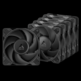 ARCTIC P12 PRO PST 5er-Pack schwarz | Gehäuselüfter