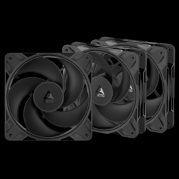 ARCTIC P12 PRO Reverse schwarz 3er-Pack | Gehäuselüfter