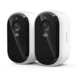 Arlo Essential 3 2K Sicherheitskamera Weiß 2er Set 4MP (2560x1440), WLAN, Akku, Indoor/Outdoor, Intelligente Erkennung