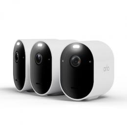 Arlo Pro 6 2K+ Überwachungskamera Weiß 3er Set 4MP (2560x1440), WLAN, Akku, IP65 Wetterfest, 160° Weitwinkel, Farbnachtsicht