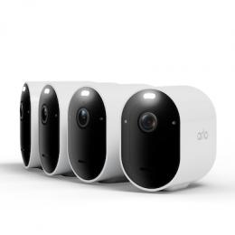 Arlo Pro 6 2K+ Überwachungskamera Weiß 4er Set 4MP (2560x1440), WLAN, Akku, IP65 Wetterfest, 160° Weitwinkel, Farbnachtsicht