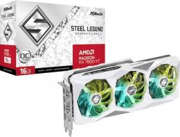 ASRock Steel Legend Radeon RX 7800 XT OC Grafikkarte - 16GB GDDR6, 1x HDMI, 3x DP