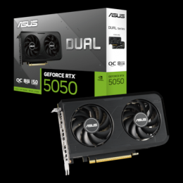 ASUS Dual GeForce RTX 5050 8G OC Grafikkarte - 8GB DDR6, HDMI, 3x DisplayPort