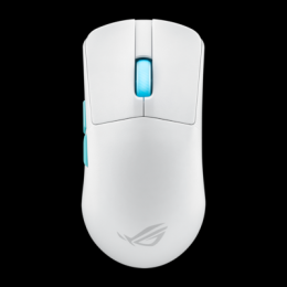 ASUS ROG Harpe Ace Aim Lab Edition optischer ROG AimPoint-Sensor mit 36.000 dpi, ROG Micro Switches, fünf programmierbare Tasten, weiß