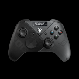 ASUS ROG Raikiri Pro PC Controller mit OLED Display, einstellbaren Triggern und Joystick, Aura RGB Beleuchtung, 2,4 GHz & Bluetooth, für PC und XBOX