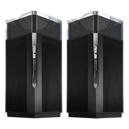 ASUS ZenWiFi Pro ET12 WLAN Mesh Router 2er-Pack Schwarz B-Ware [WiFi 6E (802.11ax), Tri-Band, bis zu 11.000 Mbit/s]