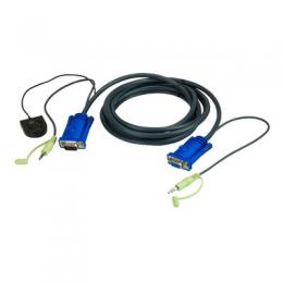 ATEN 2L-5205B KVM Switching Kabelsatz, VGA, Audio, Schalter, Lnge 5m