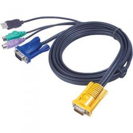 ATEN 2L-5302UP KVM Kabelsatz, VGA, USB, PS/2, Lnge 1,8m