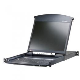 ATEN KL1508AiM KVM over IP Switch 8-fach mit 17-Display, 19-Zoll-Rackmontage, 1HE, DE-Layout