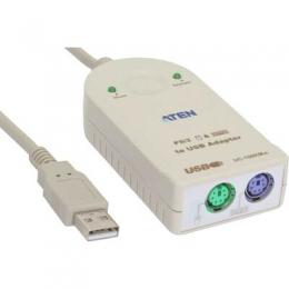 ATEN UC100KMA Konverter USB zu PS/2, USB Stecker A an 2x PS/2 Buchse