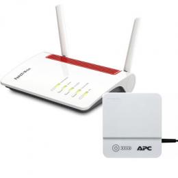 AVM FRITZ!Box 6850 LTE + APC Back-UPS CP12036LI - WLAN Mesh Router mit LTE-SIM-Kartenslot (max. MBit/s 866 + 450)