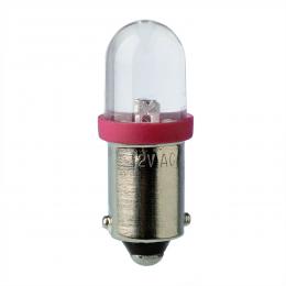 Barthelme LED-Lampe BA9s mit Brückengleichrichter, superhell, 10 x 28 mm, 12 V, warmweiß