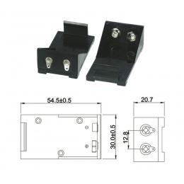 Batteriehalter für 1 x 9-V-Block mit Lötanschluss