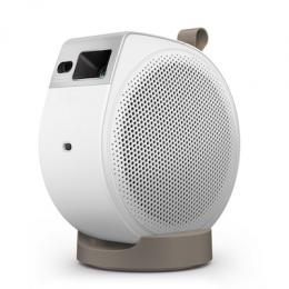 BenQ GV32 Tragbarer Full HD Beamer mit 360° Projektion, Smart TV 500 ANSI LED Lumen, 2.1 Sound, Google TV, Deckenprojektion & 360° Drehung, Night-Shif