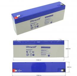 Blei-Gel Akku Ultracell UL2.4-12 AGM-Technik für ABUS Alarmsirene