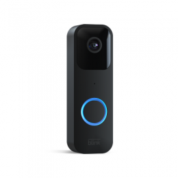 Blink Video Doorbell schwarz [Full-HD, W-LAN, App-Benachrichtigungen bei Klingeln und Bewegungserfassung, 2-Wege Audio]