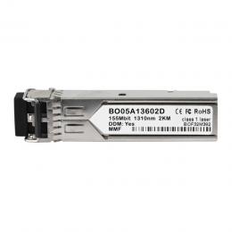 BlueOptics SFP Transceiver, 100BASE-FX, MM, 1310nm, 2KM, LC-Duplex, DDM, 0C/+70C