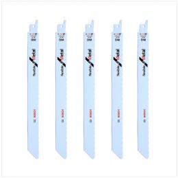 Bosch 5 Säbelsägeblätter 225 mm Flexible for Metal S 1122 BF / S1122BF ( 2608656019 )