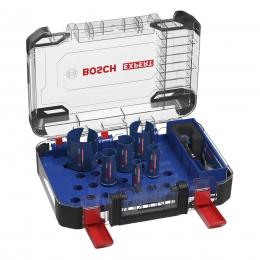 Bosch Expert Construction Material Lochsägen Set 10 tlg. 20 / 25 / 32 / 38 / 51 / 64 x 60 mm ( 2608900490 ) Carbide Technology für Dreh- und Schlagbohrer