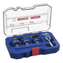 Bosch Expert Sheet Metal Lochsägen Set 6 tlg. 22 / 25 / 32 x 40 mm ( 2608900502 ) Carbide Technology für Dreh- und Schlagbohrer