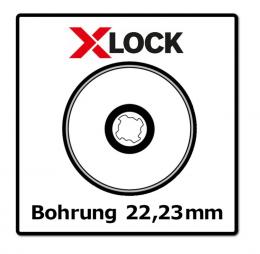 Bosch Fächerschleifscheibe X571 X-LOCK Best for Metal 125x22,23mm K80 ( 2608619211 ) gerade Ausführung