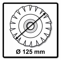 Bosch Fächerschleifscheiben Set X551 Expert for Metal 125mm, K40, K60, K80, K120 jeweils 10 Stück