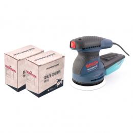 Bosch GEX 125-1 AE Exzenterschleifer 250 Watt 125 mm ( 0601387500 ) + 2x Toolbrothers TURTLE Schleifset