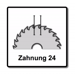 Bosch Kreissägeblatt Expert for Wood 254 x 1,6 x 30 mm 24 Zähne für Holz ( 2608644524 )