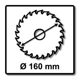 Bosch Kreissägeblatt Standard for Wood 160 x 1,5 x 20 / 15,875 mm 24 Zähne ( 2608837676 )