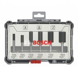 Bosch Nutfräser Set 6tlg. 6/8/10/12/16/20mm ( 2607017465 ) 6mm Schaft 