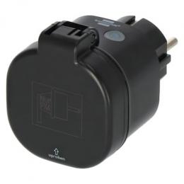 brennenstuhl®Connect WiFi Steckdose, schwarz IP44
