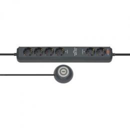 Brennenstuhl ECO-Line Comfort Switch Plus 6fach 1,5m H05VV-F3G1, - anthrazit