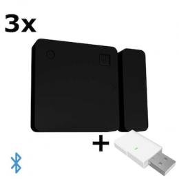 Bundle 3x Shelly BLU Door/Window schwarz + Blu Gateway