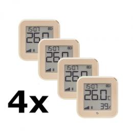 Bundle 4x Shelly H&T Gen.3 Temperatur- & Luftfeuchtigkeitssensor - Temperatur und Luftfeuchtigkeitssensor mit WLAN und Bluetooth - in der Farbe 