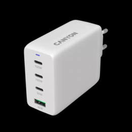 CANYON Charger CU100ACC GaN 100W 3xPD 1xQC EU White
