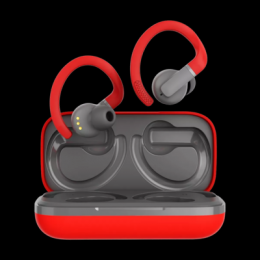 CANYON In-Ear Kopfhörer OnRun 11 Sport Wireless, Charge Red Bluetooth 5.4, Schweißresistent