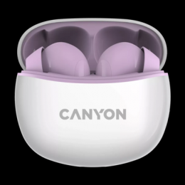 CANYON In-Ear Kopfhörer TWS-5, Purple Bluetooth 5.3, Berührungssteuerung, Ladeeingang: USB-C