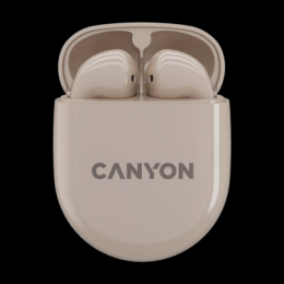 CANYON In-Ear Kopfhörer TWS-6, Beige Bluetooth 5.3, Berührungssteuerung