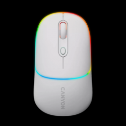 CANYON Mouse MW-22 2in1 BT/ Wireless Snow White